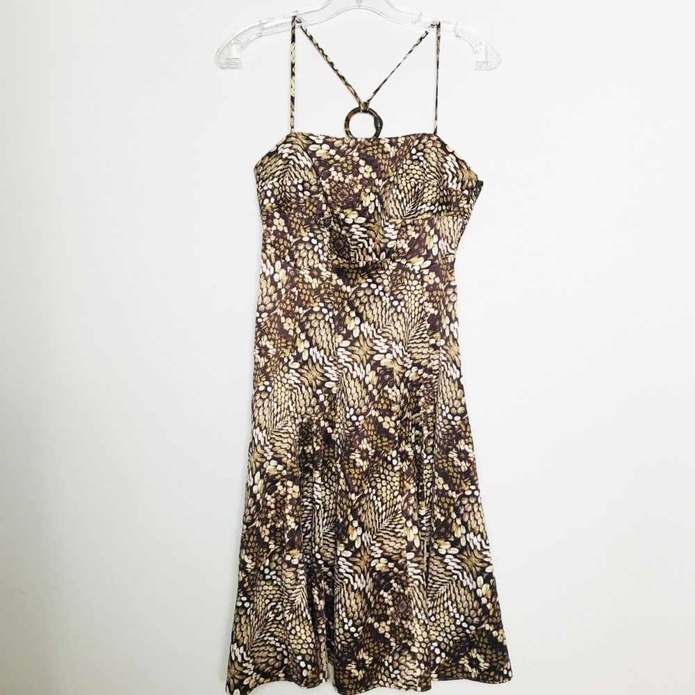 Just Cavalli Snake Skin Printed spaghetti dress - Picture 4 of 8
